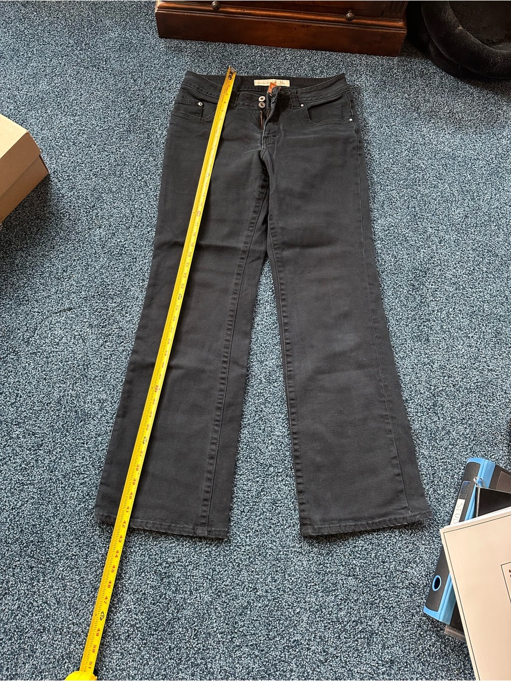 Christopher Blue size 12 black Jeans flattering